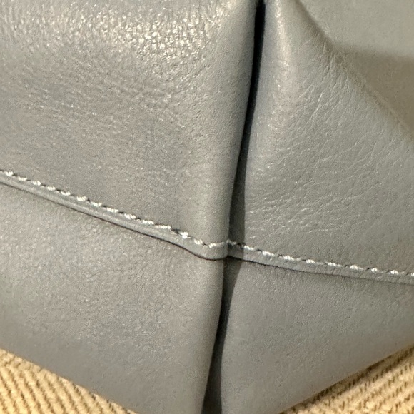 NWOT Coach Dusty Blue Leather Tote - Picture 5 of 12